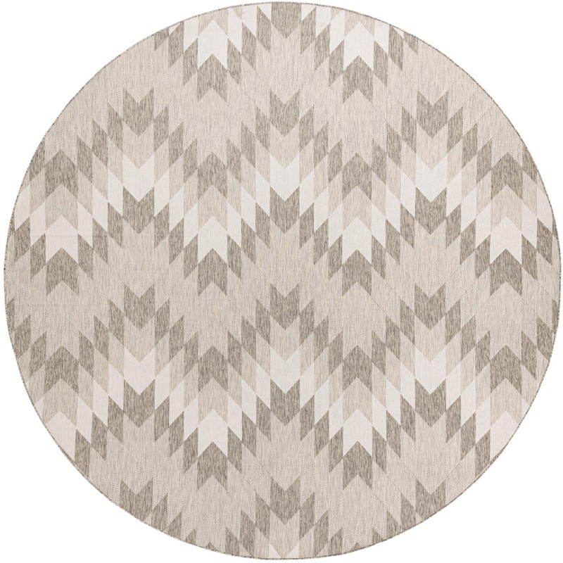 13' x 13' Morrell · Chevron Outdoor Rug, gray