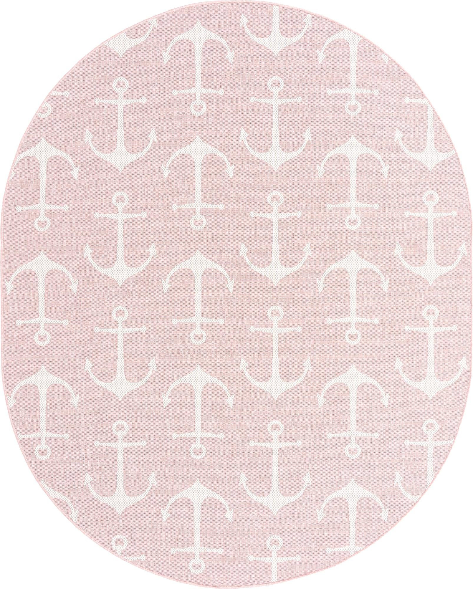 7' 10 x 10' Millbrook · Pictoral Outdoor Rug, pink
