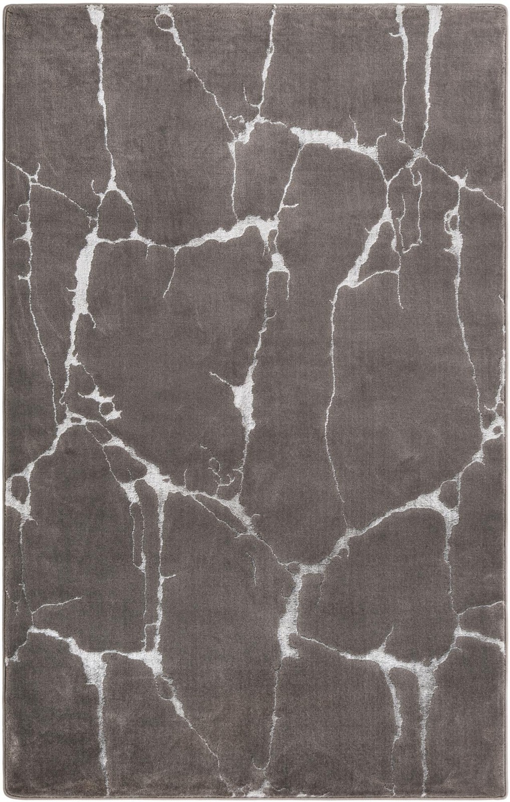 2' x 5' Ravenhill · Abstract rug, gray and silver