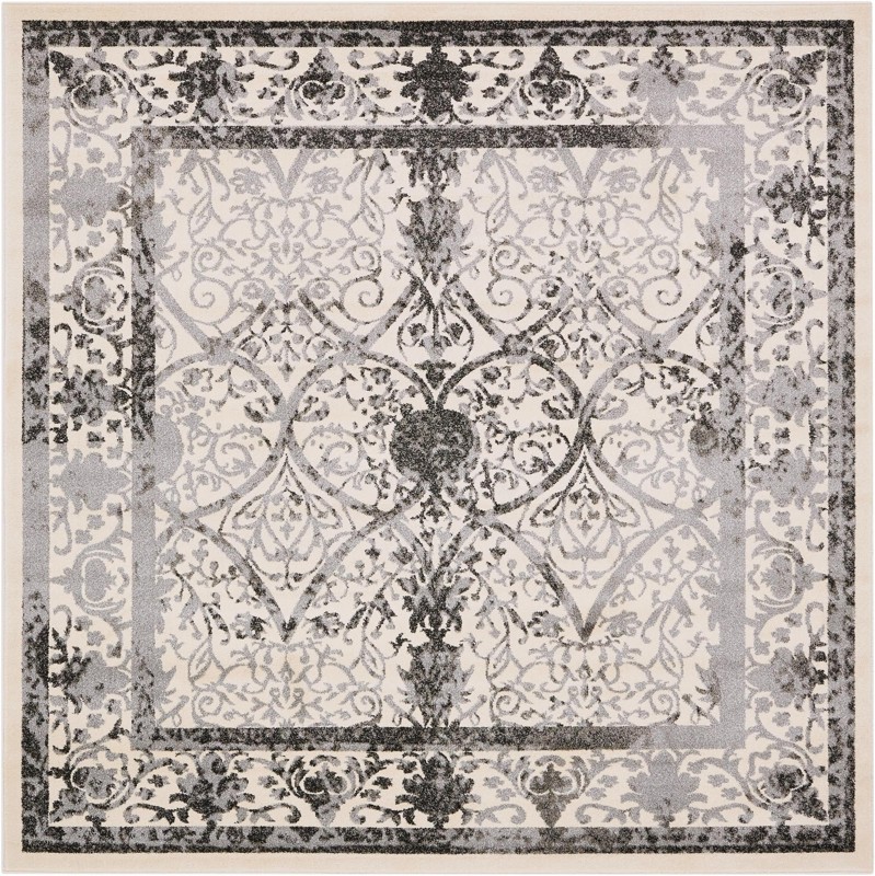 7' 10 x 7' 10 Capshaw · Border rug
