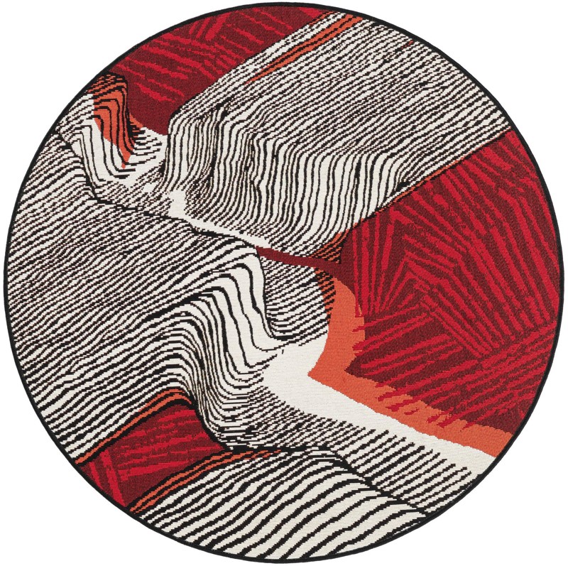 4' x 4' Orchard · Abstract Outdoor Rug