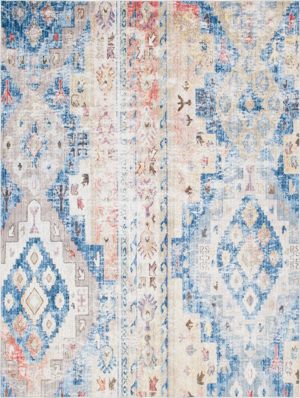 9' x 12' 2 Quinn · Abstract rug, blue