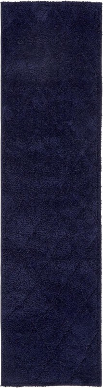 2' 7 x 10' Ancrum · Diamond Shag Rug, navy blue