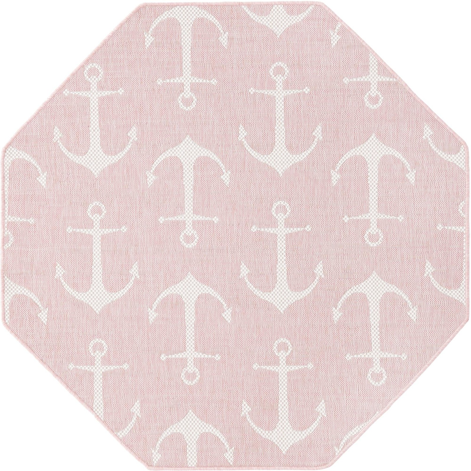 5' 3 x 5' 3 Millbrook · Pictoral Outdoor Rug, pink