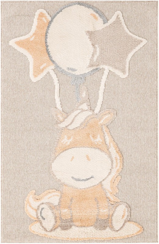 4' x 6' Myles · Pictoral rug, peach blossom