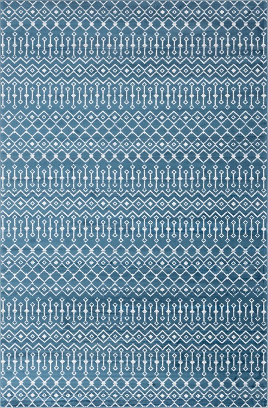 10' 8 x 16' 5 Dudley · Chevron rug, blue