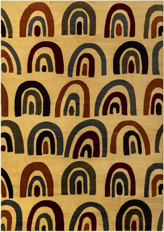 10' x 14' Foxley · Geometric rug, cream