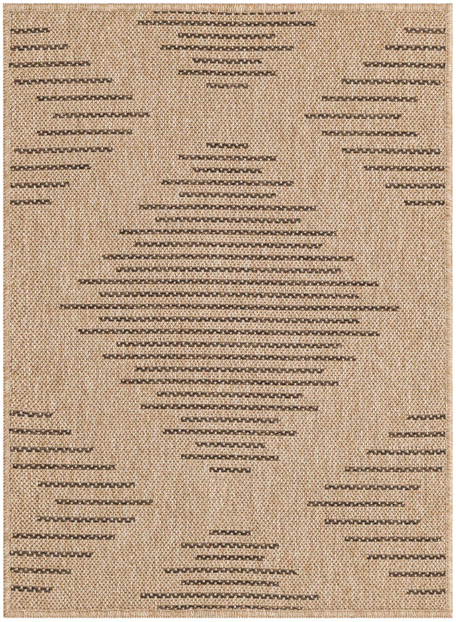 2' x 3' Alger · Diamond rug, natural