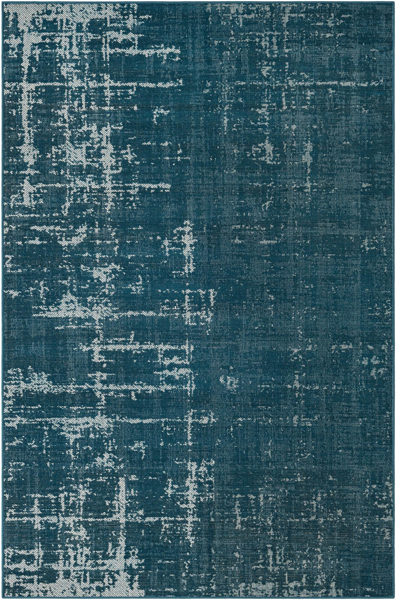 5' 3 x 8' Byron · Abstract rug, blue