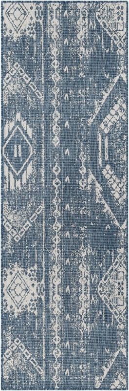 2' x 8' Wildman · Diamond Outdoor Rug, blue