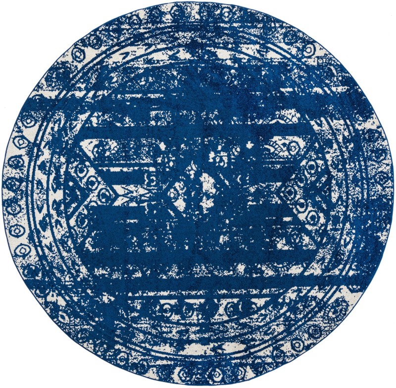 10' x 10' Underhill · Border rug, navy blue