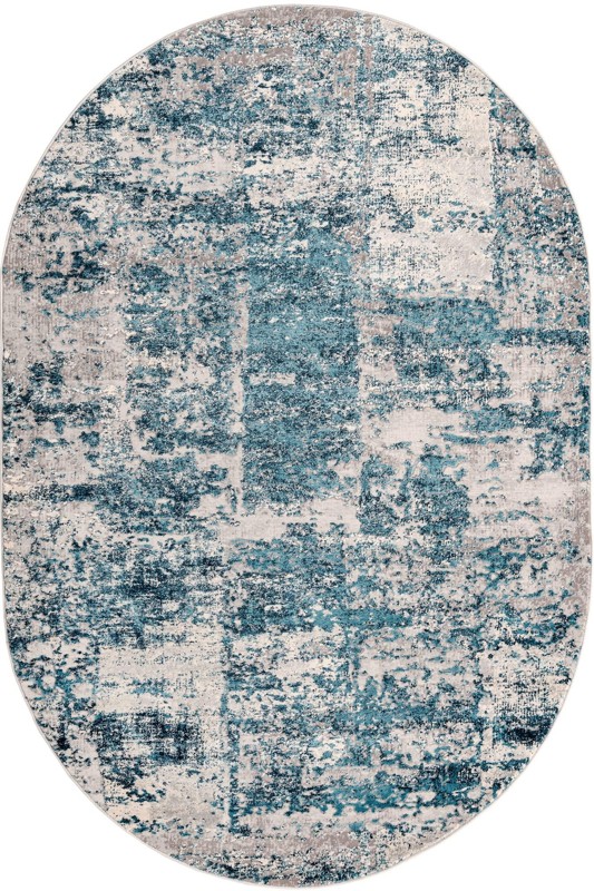 5' 3 x 8' Evanston · Abstract rug, blue