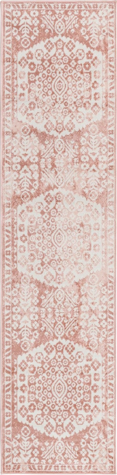 2' x 8' Swallow · Border rug, pink