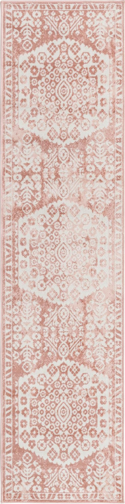 2' x 8' Swallow · Border rug, pink