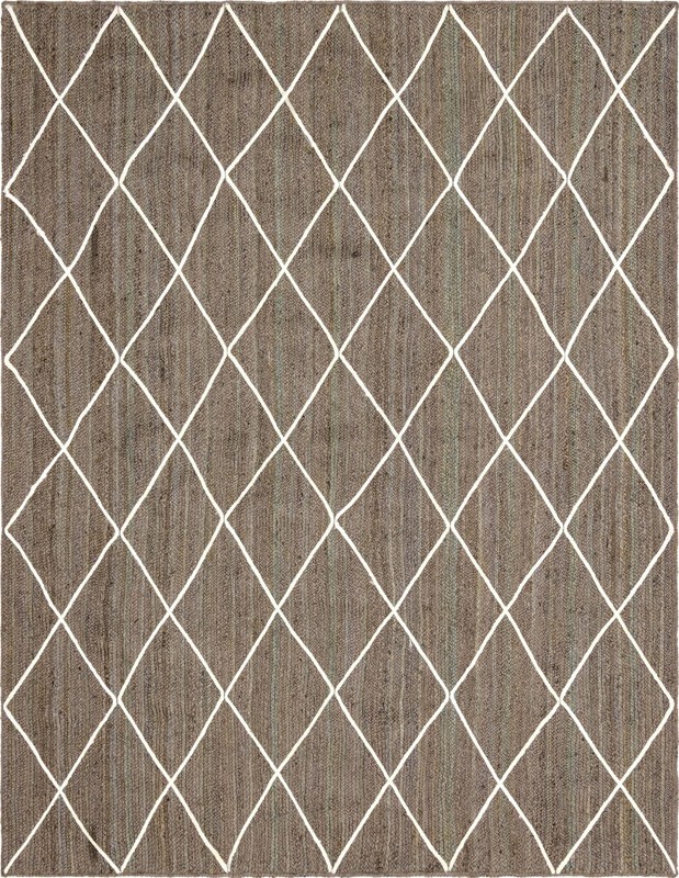 9' x 12' 2 Bishop · Diamond Braided Jute Rug