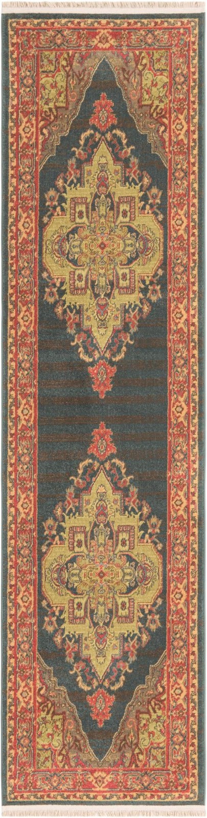 2' 7 x 10' Lathrop · Border rug