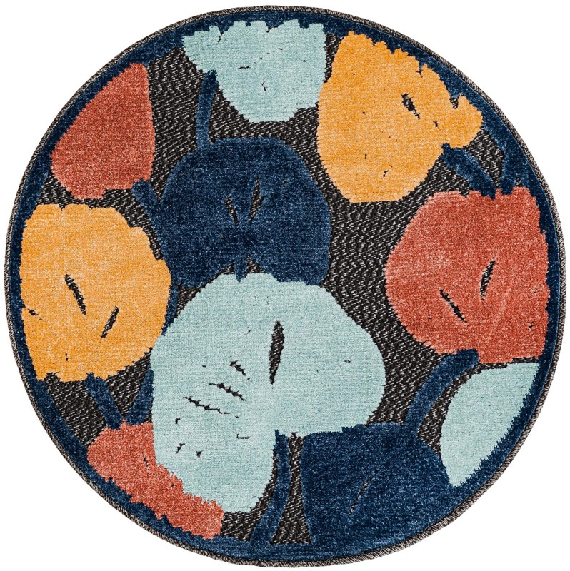 Slade · Floral / botanical Outdoor Rug, charcoal