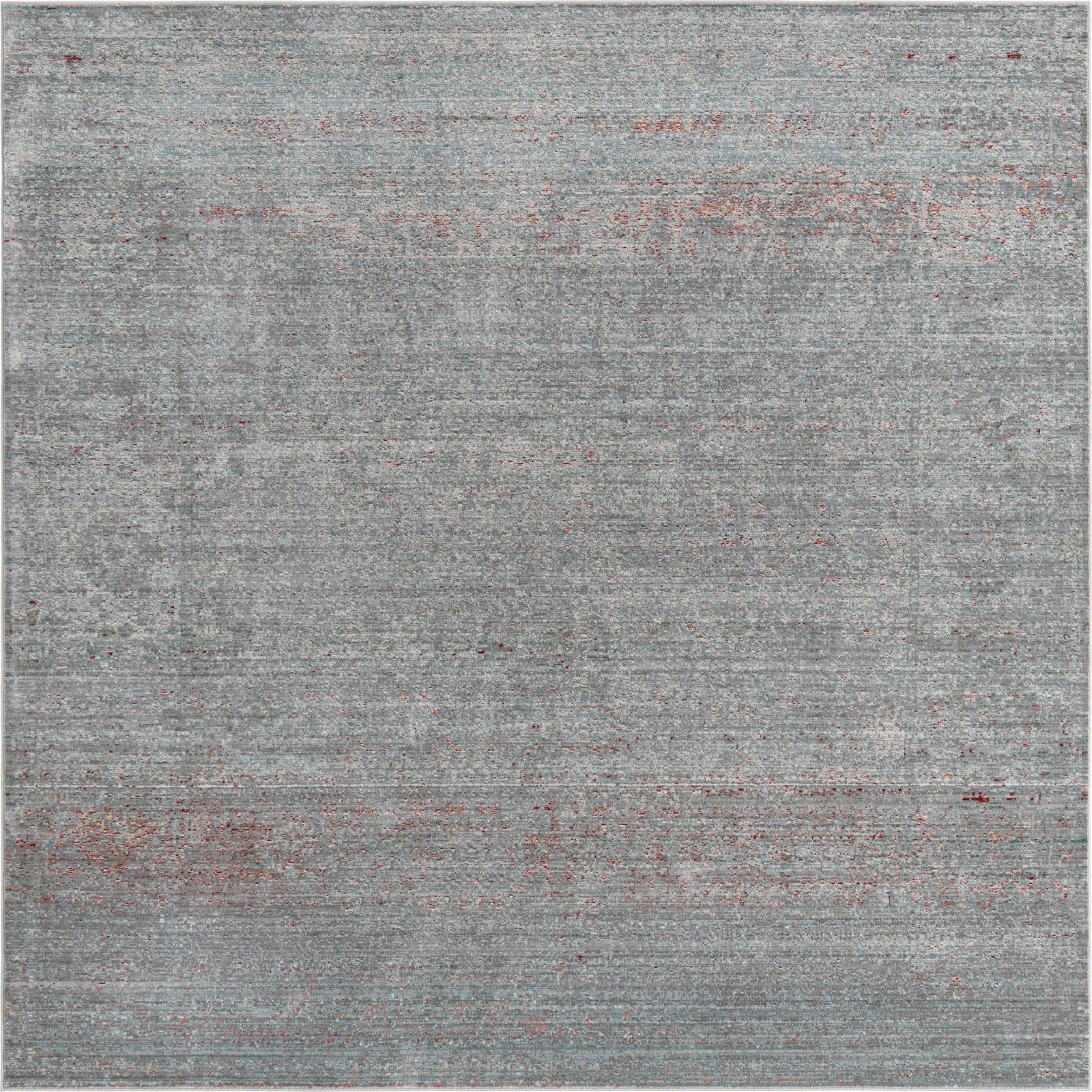 8' x 8' Moorhead · Abstract rug, gray and burgundy