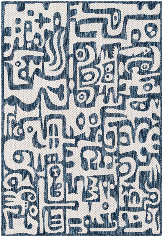 Hungerford · Abstract Outdoor Rug, blue