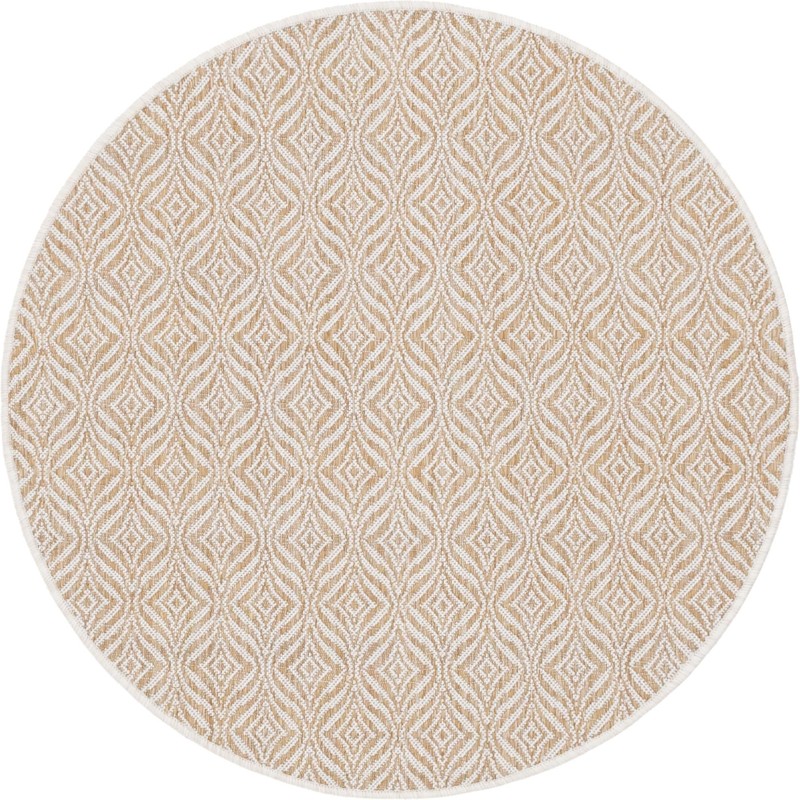 4' x 4' Fairley · Diamond Outdoor Rug, taupe