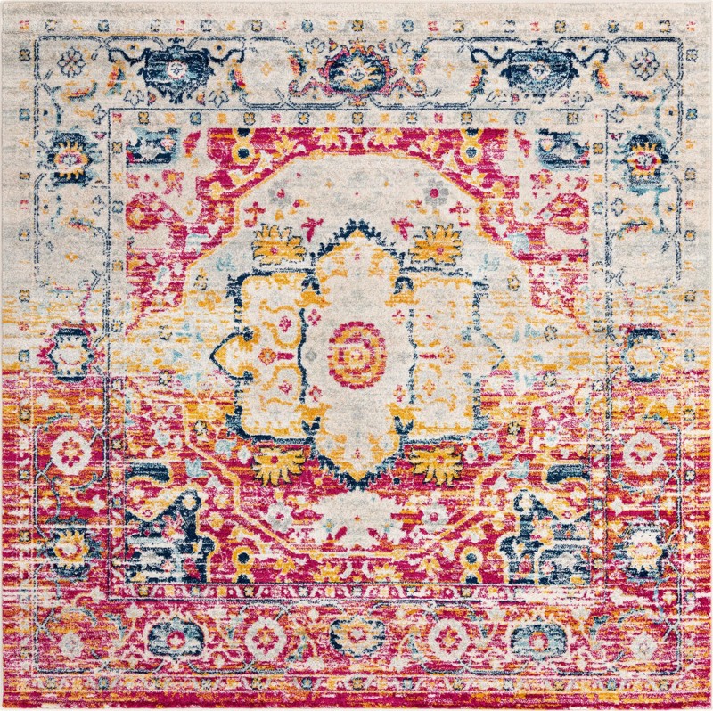 7' 10 x 7' 10 Pierce · Border rug