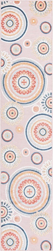 2' 7 x 12' Whitefish · Medallion Outdoor Rug, pink