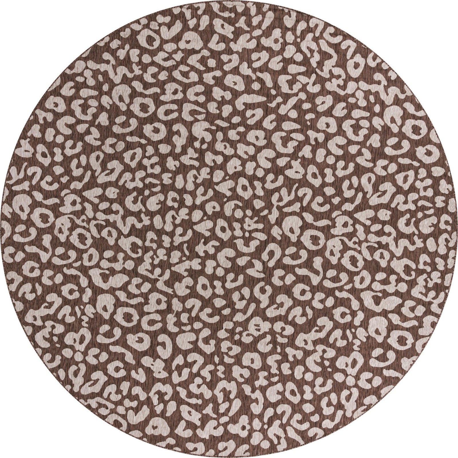 13' x 13' Cardamom · Animal print Outdoor Rug, brown