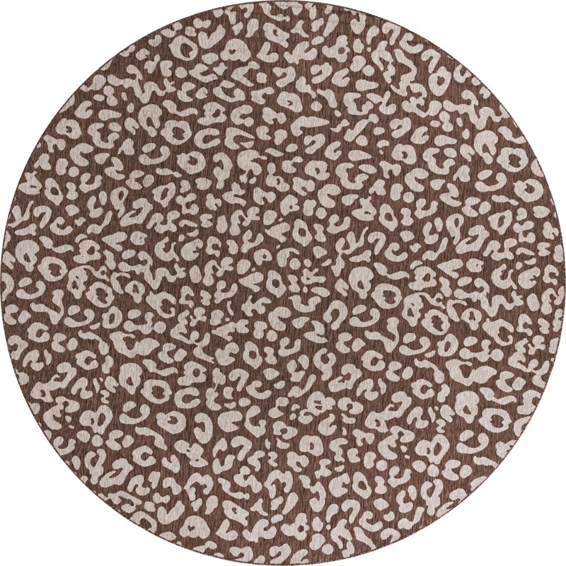 13' x 13' Cardamom · Animal print Outdoor Rug, brown