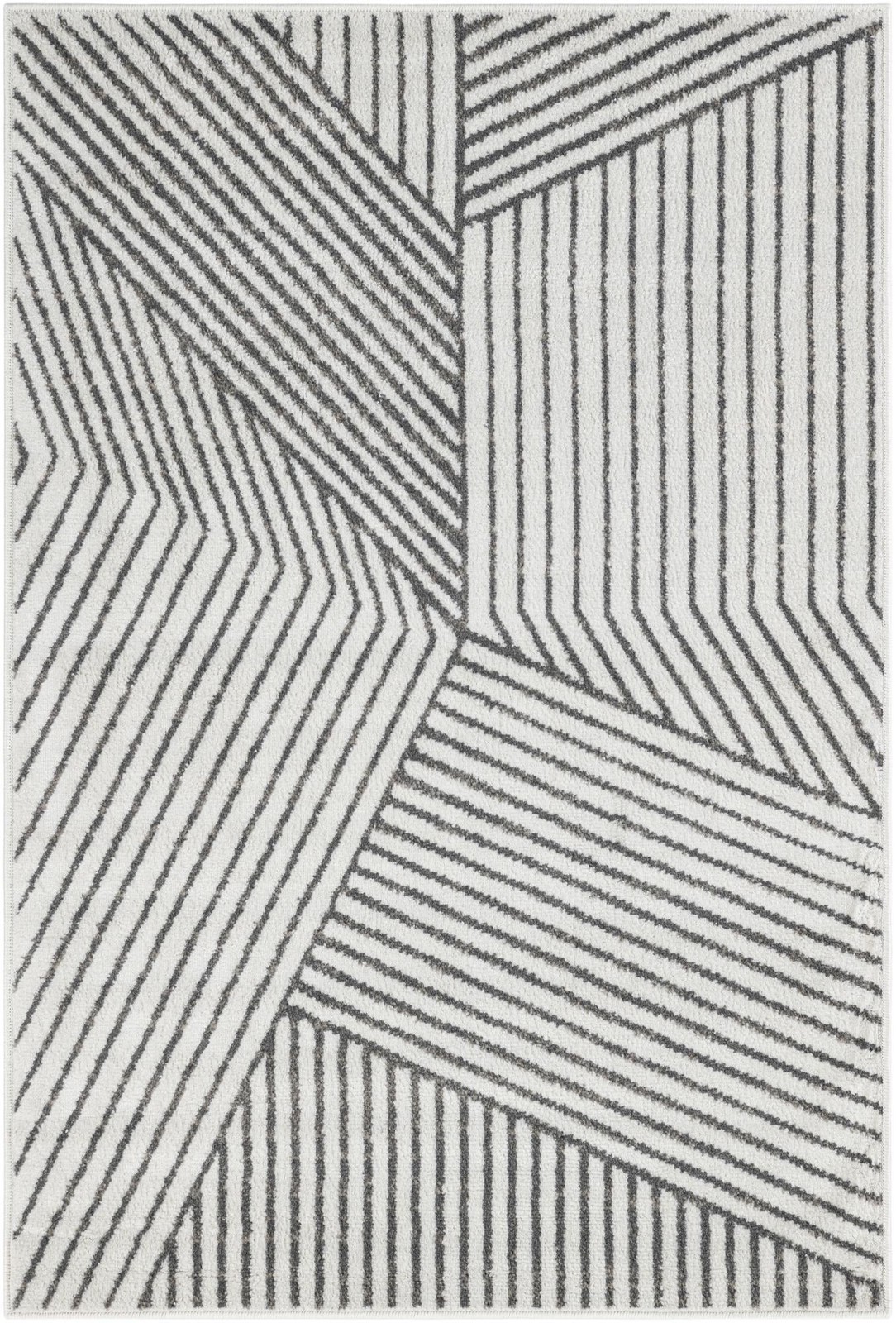 4' x 6' Shafter · Geometric rug, ivory