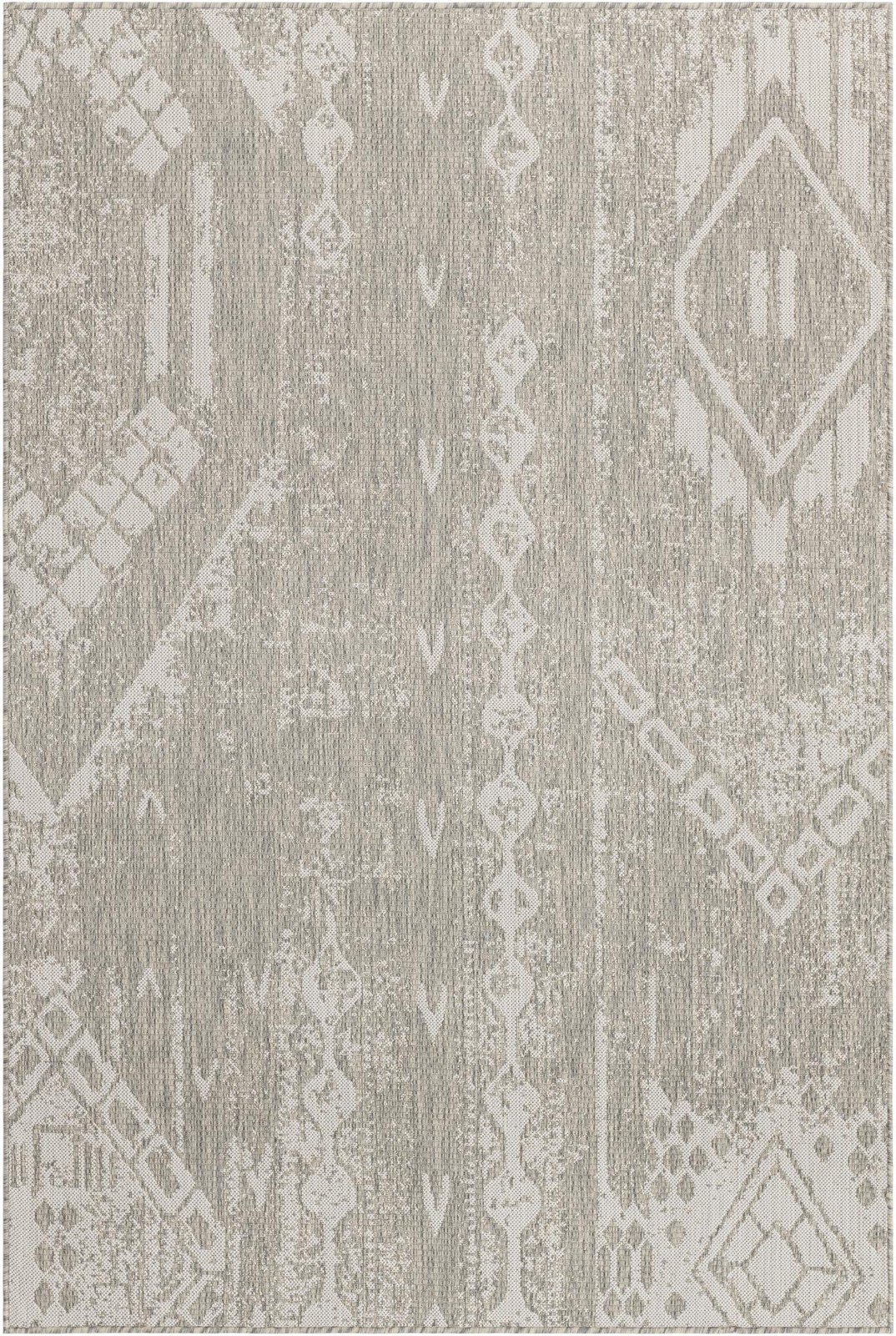 5' 3 x 8' Wildman · Diamond Outdoor Rug, gray