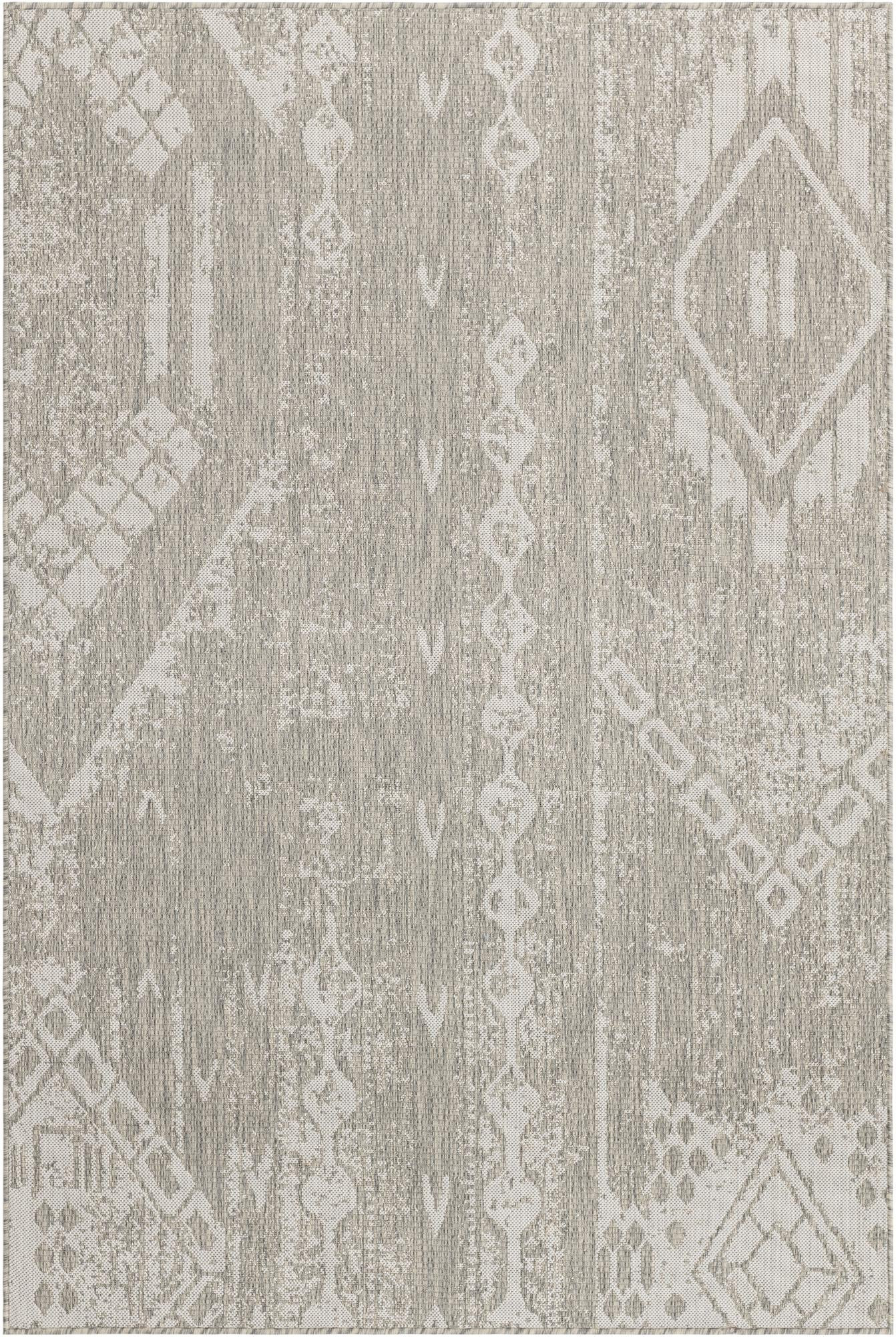 5' 3 x 8' Wildman · Diamond Outdoor Rug, gray