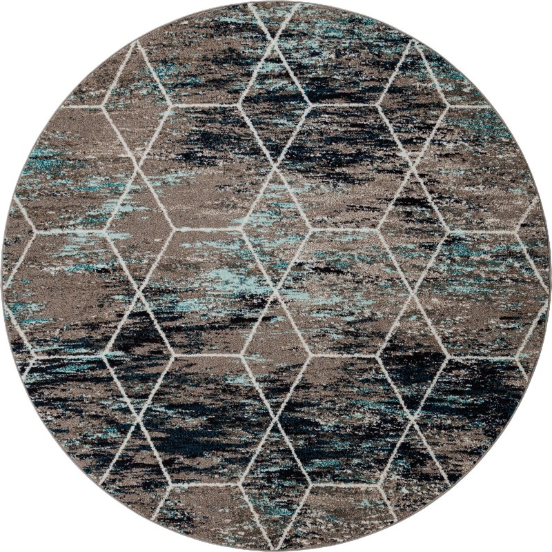 7' x 7' Galloway · Diamond rug