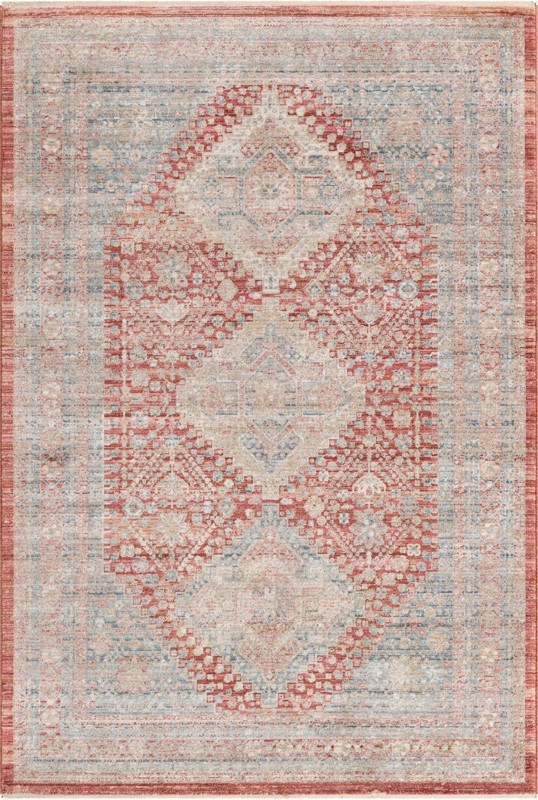 Harbin · Medallion rug, red and blue