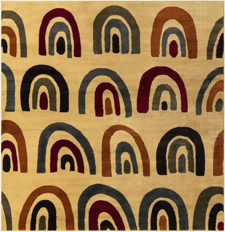 Foxley · Geometric rug, cream
