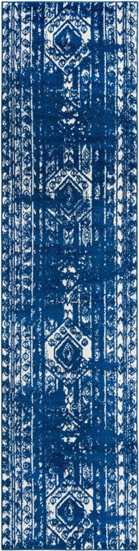 3' 3 x 14' Underhill · Border rug, navy blue