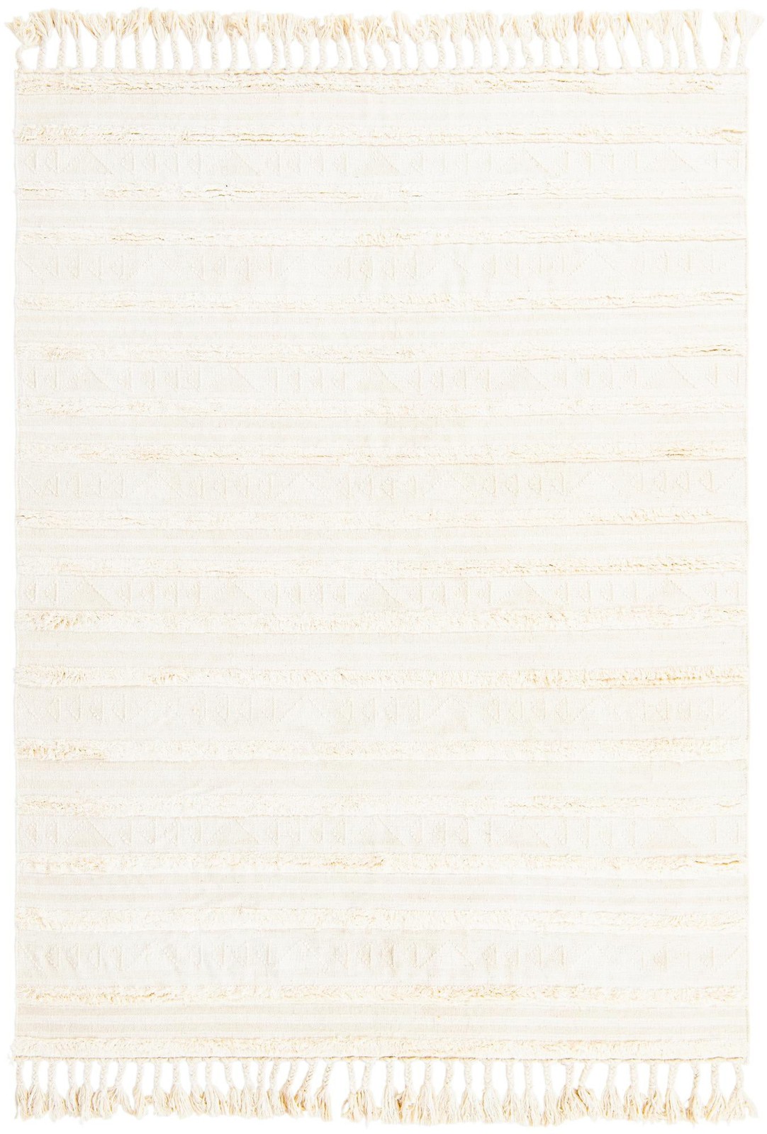 8' x 11' Tolbert · Geometric Wool Rug, ivory
