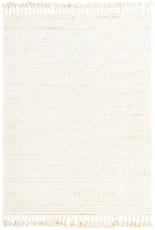 8' x 11' Tolbert · Geometric Wool Rug, ivory