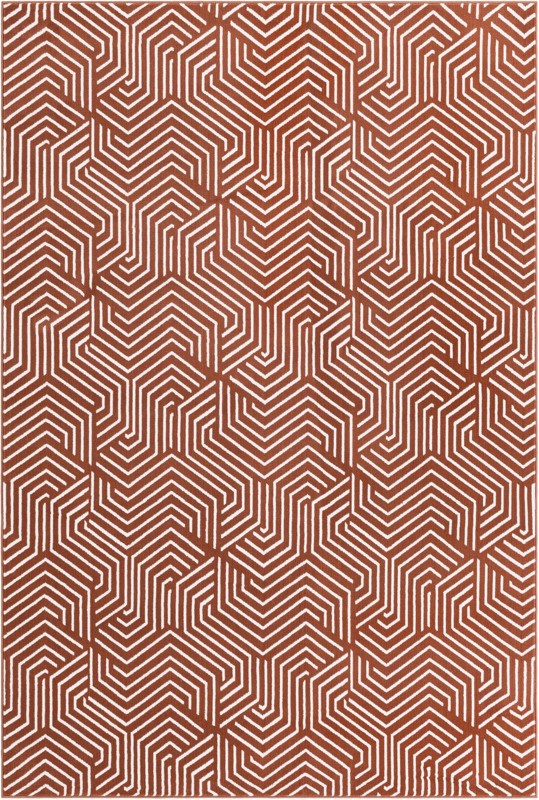 Manning · Geometric rug, dusty pink