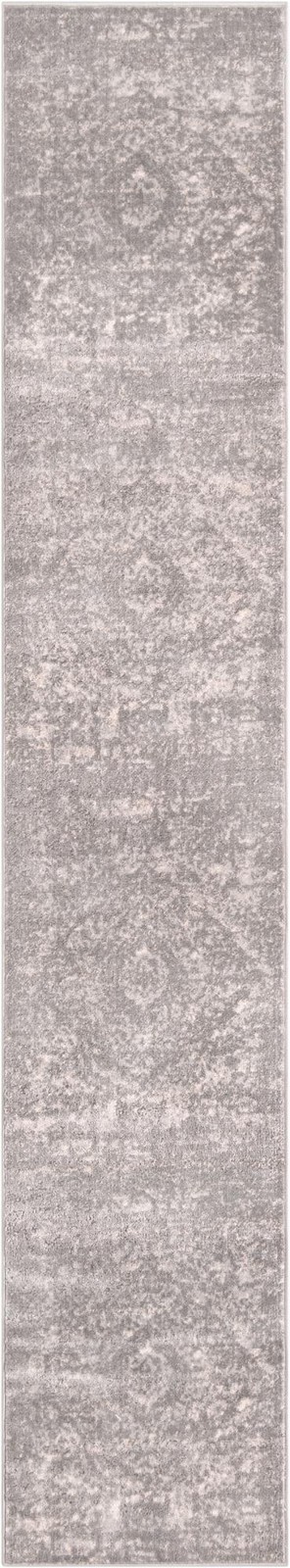 2' 2 x 12' Priestley · Medallion rug, gray