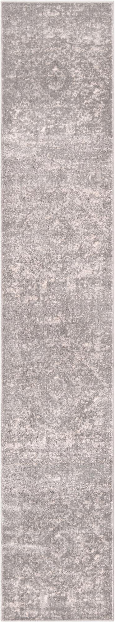 2' 2 x 12' Priestley · Medallion rug, gray