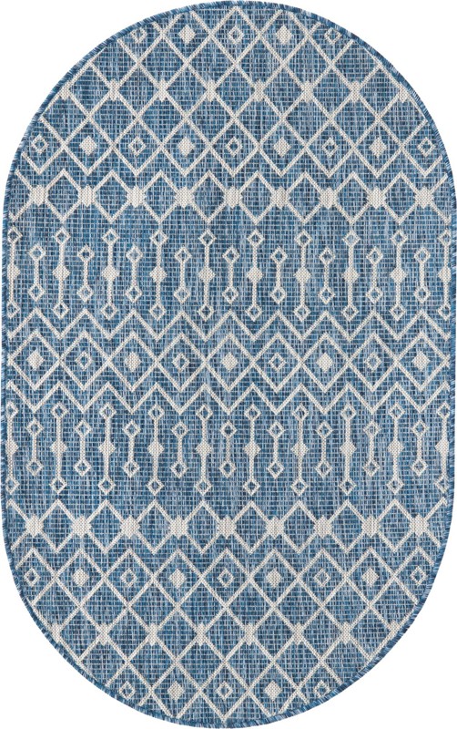 3' x 5' 3 Kearney · Diamond Outdoor Rug, blue