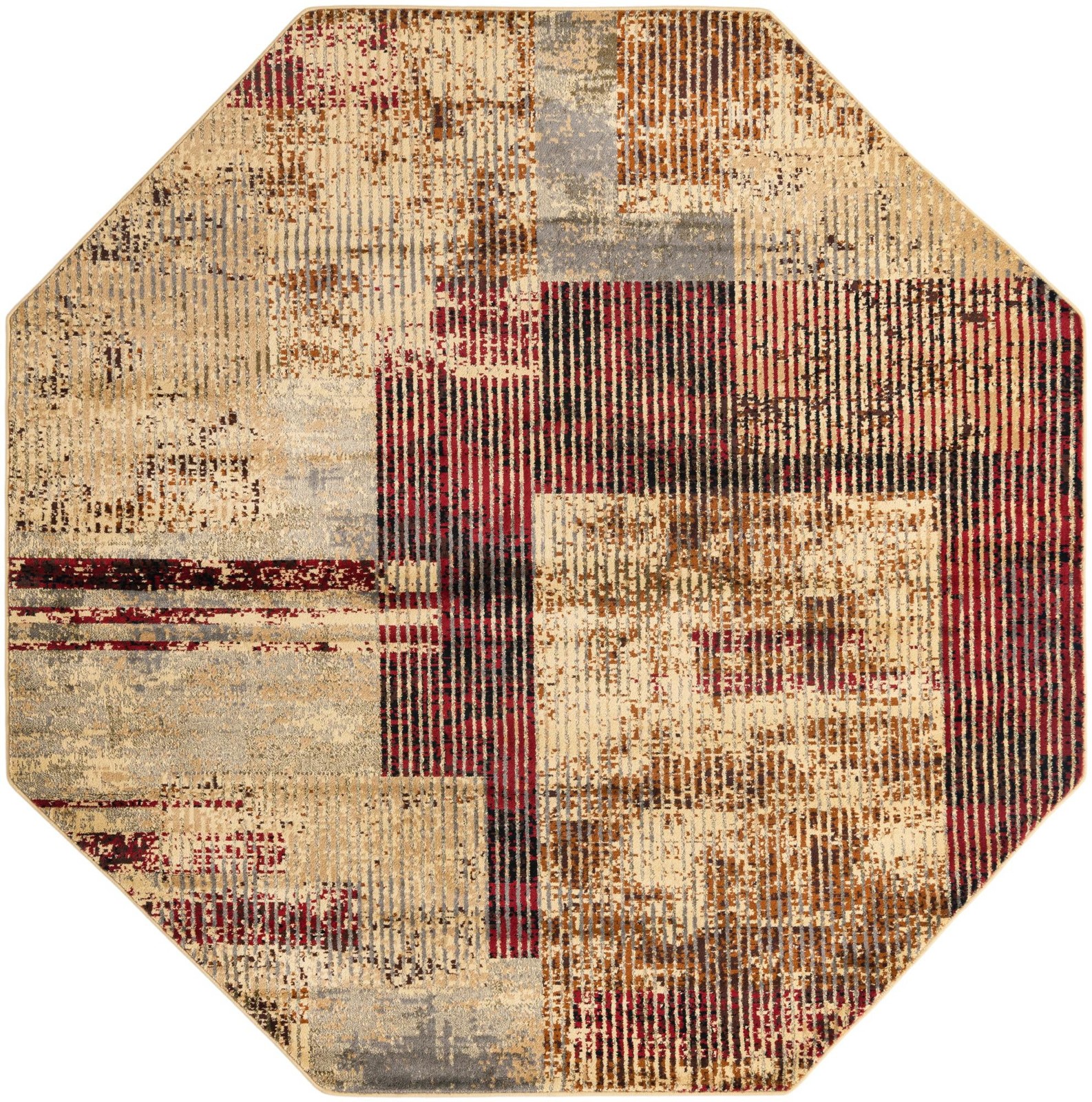 8' x 8' Malvern · Abstract rug, multi