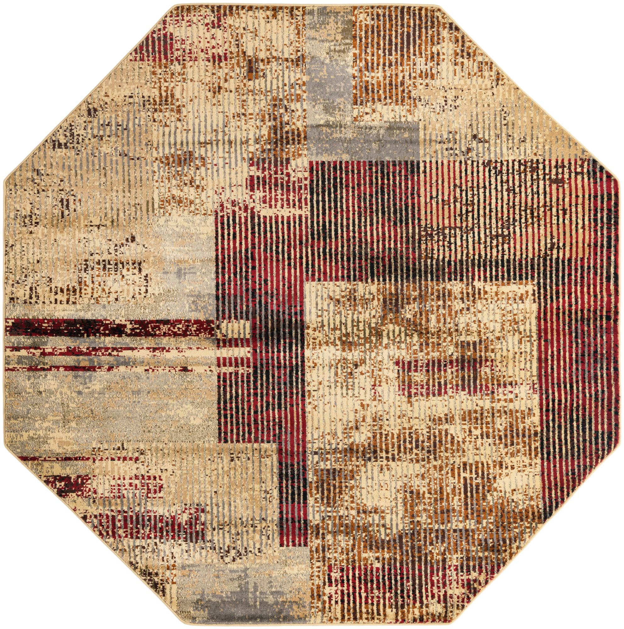 8' x 8' Malvern · Abstract rug, multi