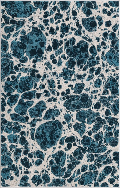 Lionel · Abstract rug, blue