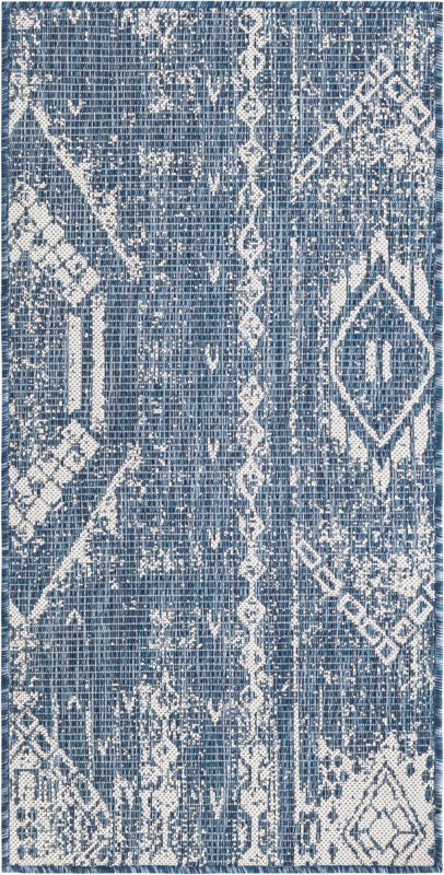 Wildman · Diamond Outdoor Rug, blue