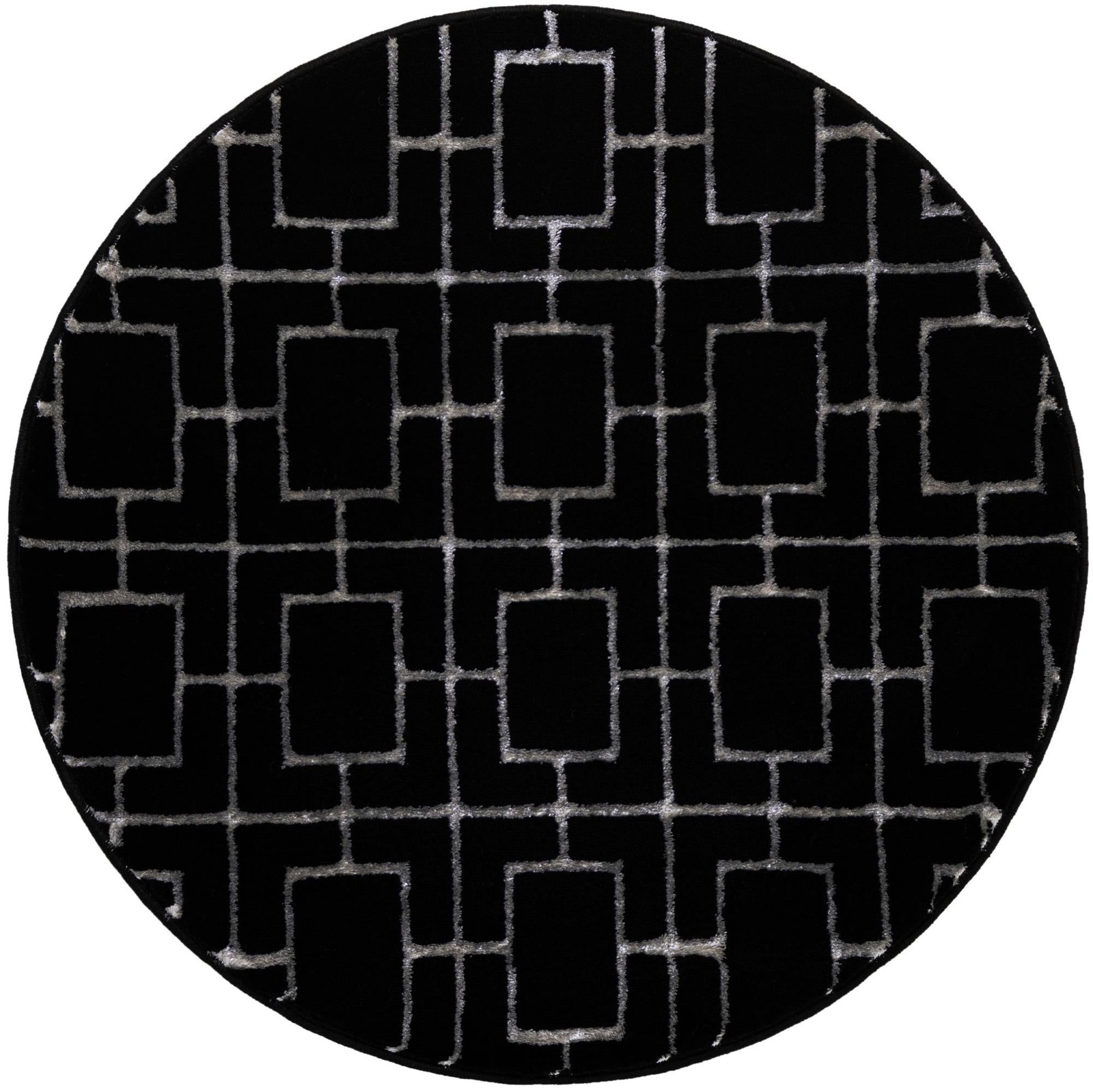 3' x 3' Cowley · Geometric rug