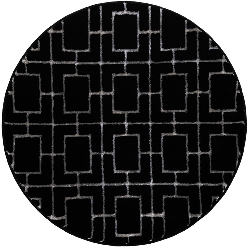 3' x 3' Cowley · Geometric rug