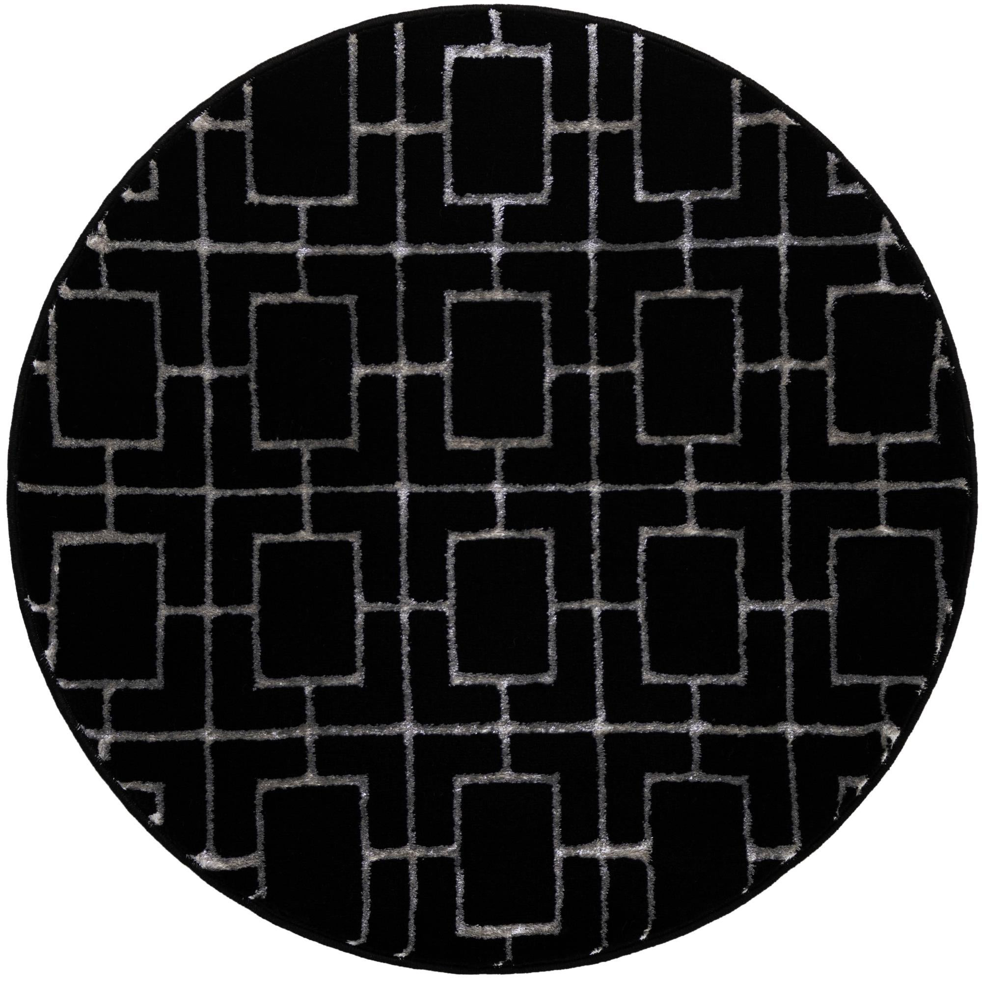 3' x 3' Cowley · Geometric rug