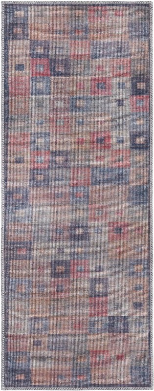 2' x 5' Lewes · Geometric Washable Rug, multi