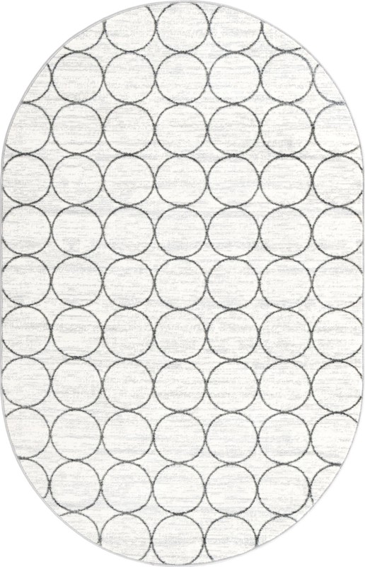 5' 3 x 8' Corvallis · Geometric rug, white